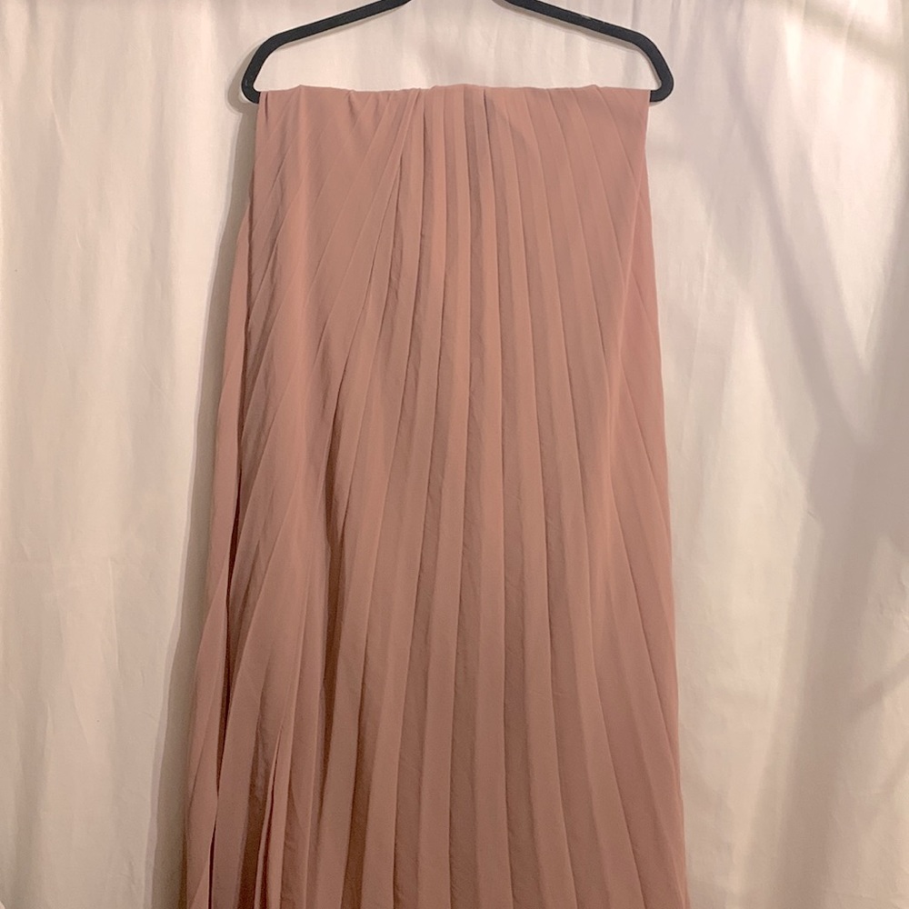 Dusty rose long skirt size small